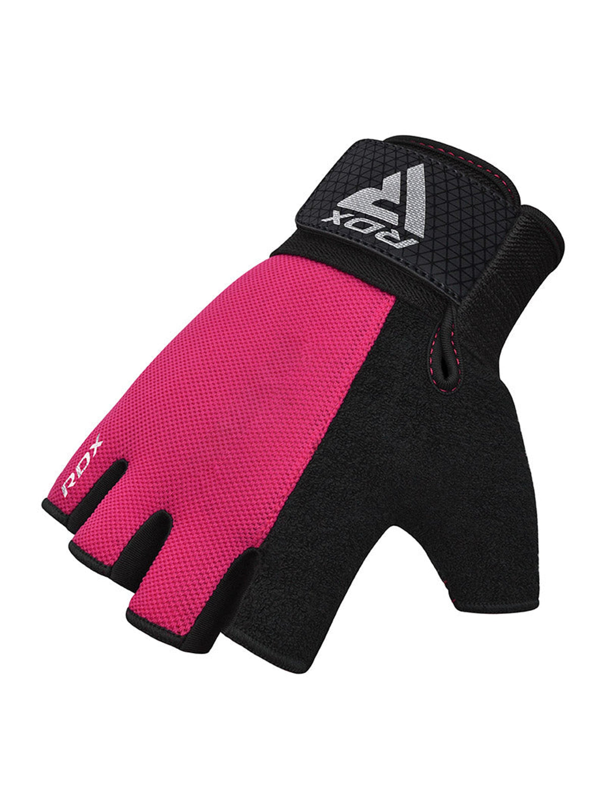 RDX W1H Half Finger Gym Workout Gloves - Pink