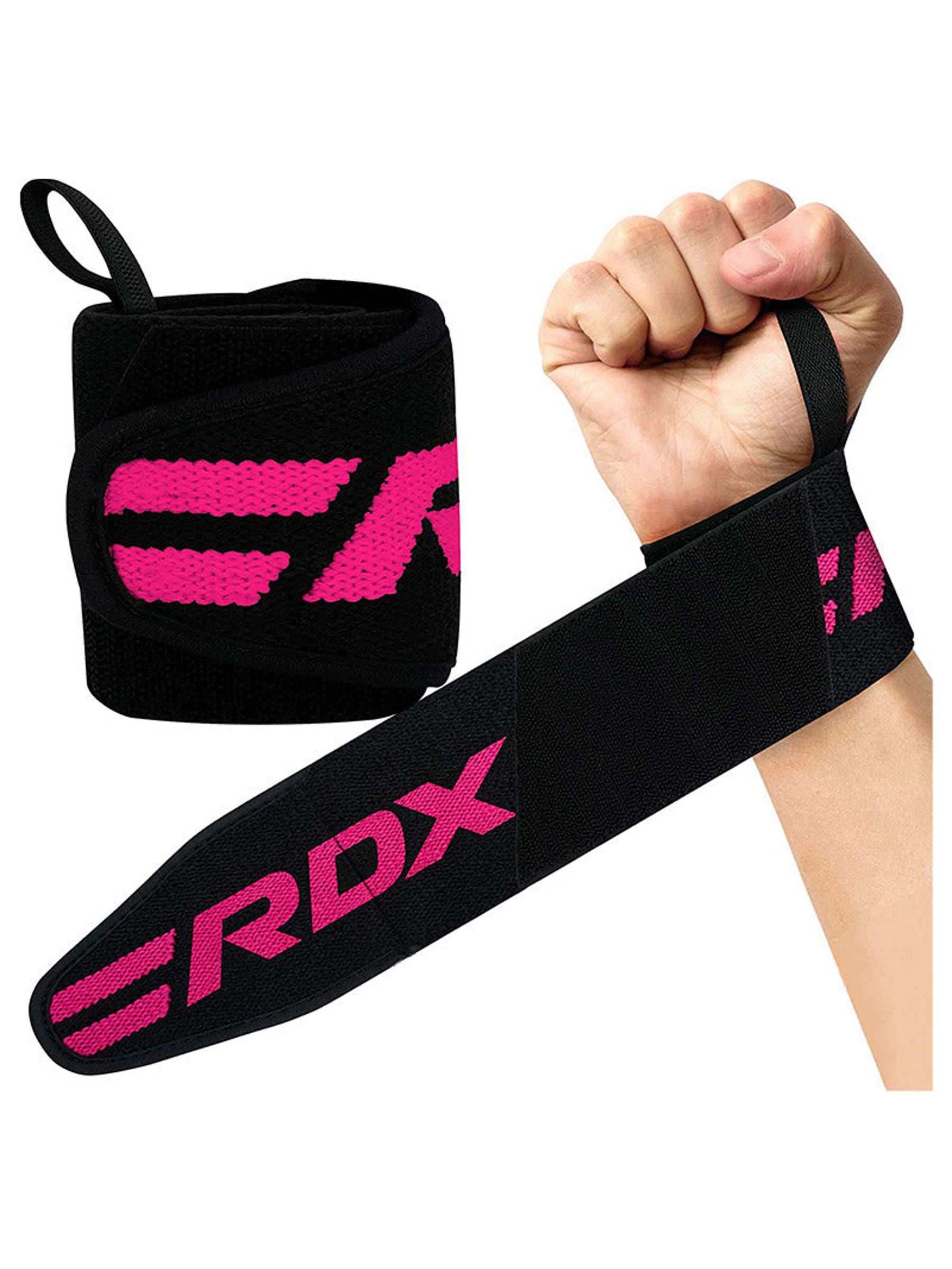 RDX W2 Bodybuilding Wrist Wraps - Pink