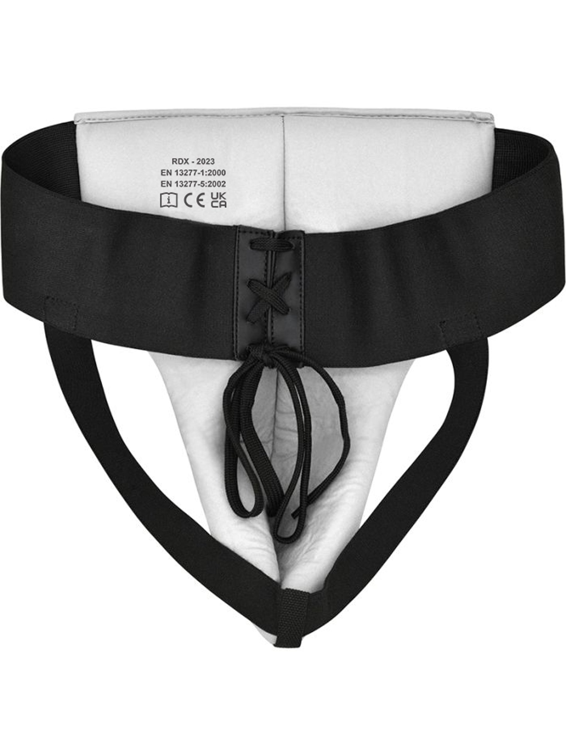 RDX R1 Martial Arts Groin Guard - White/Black