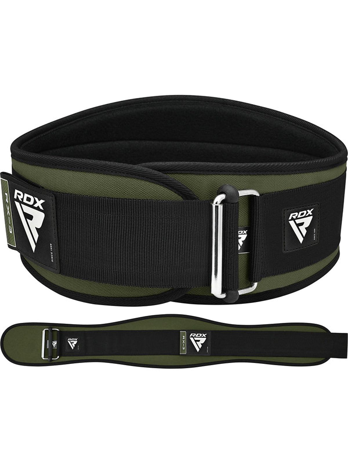 RDX X3 6-Inch Weightlifting Neoprene Gym Belt - Army Green