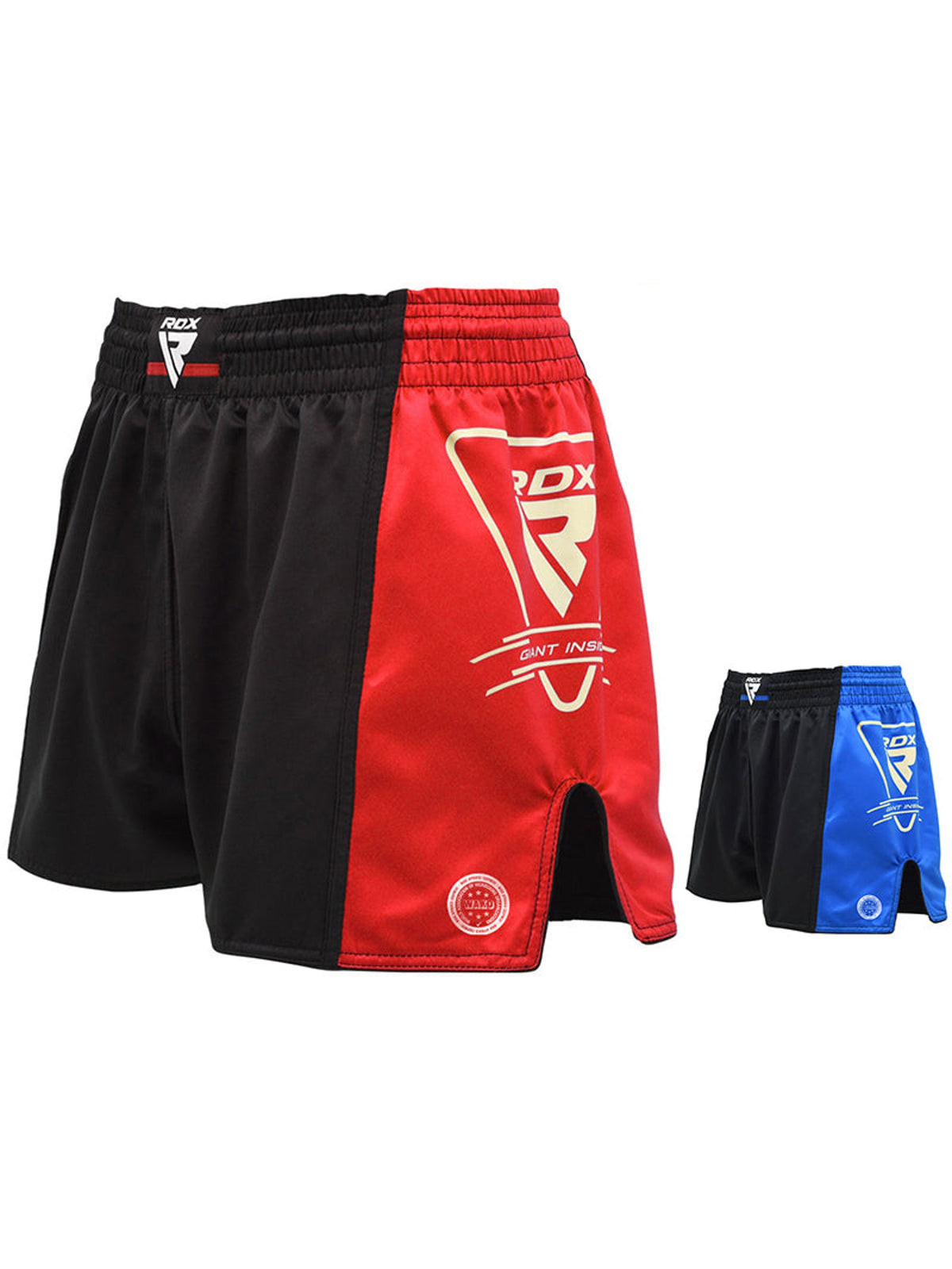 RDX T1 WAKO Approved Boxing Shorts - Red & Blue