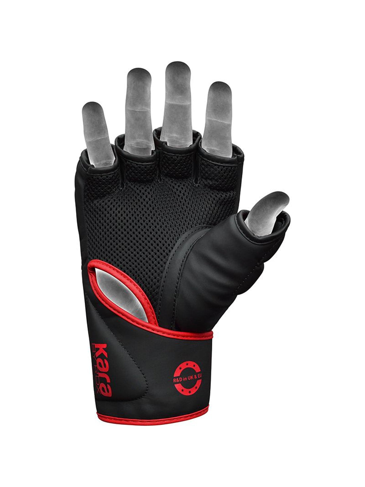 RDX F6 KARA MMA Grappling Gloves - Red