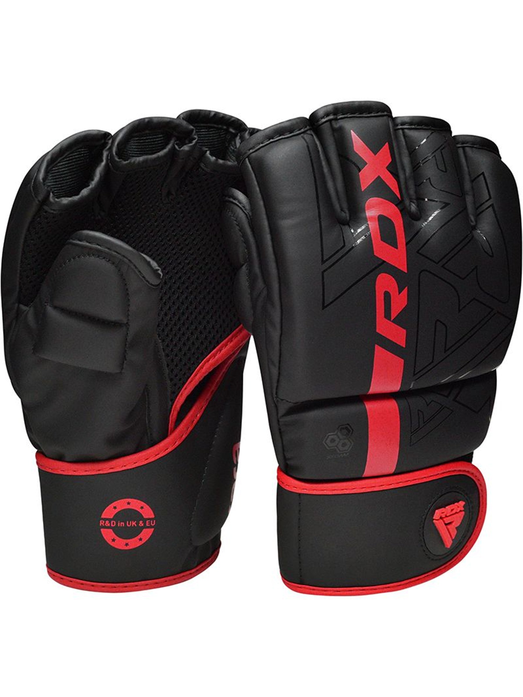 RDX F6 KARA MMA Grappling Gloves - Red