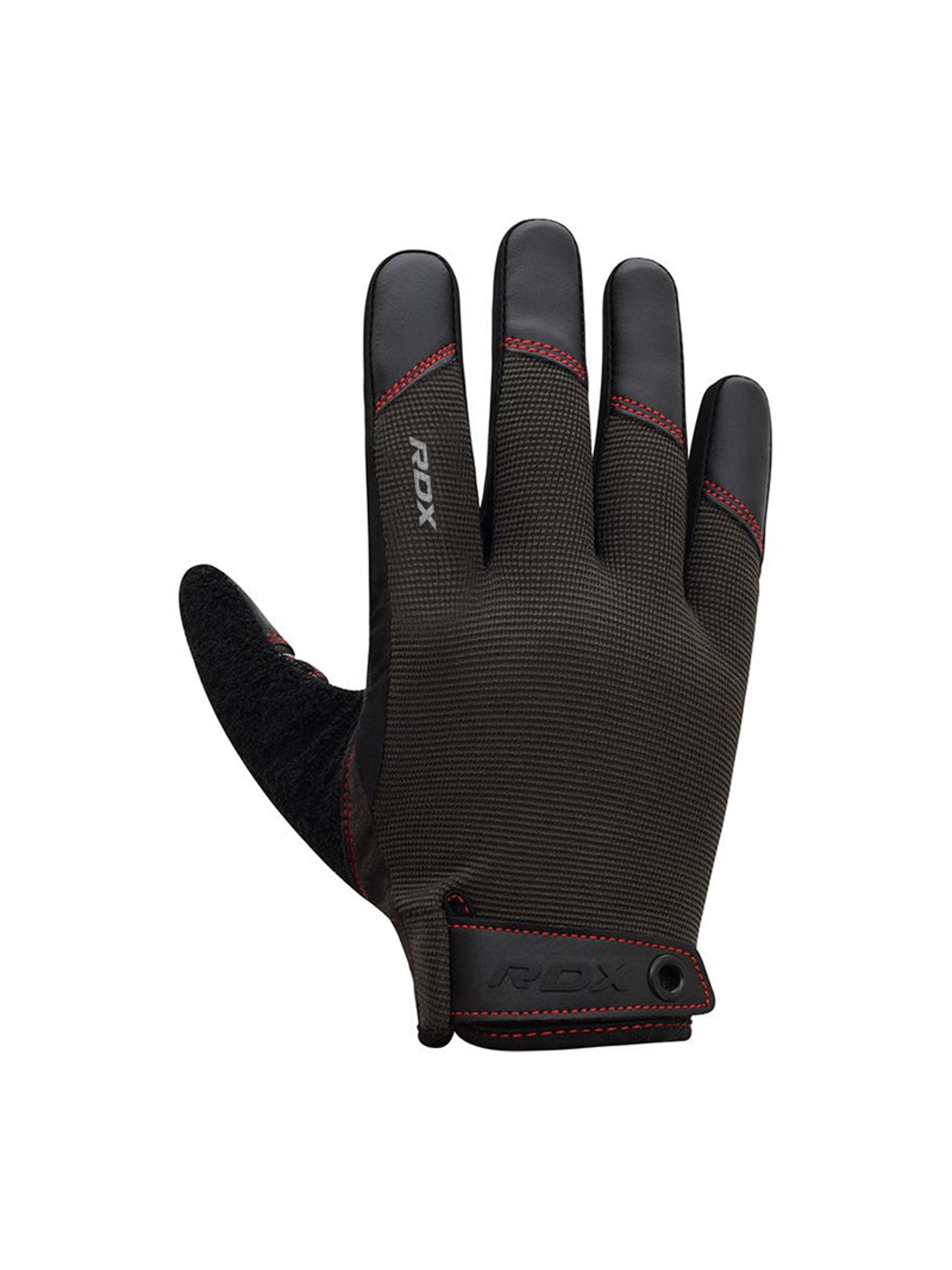 RDX T2 Weightlifting Full Finger Gym Gloves - Red