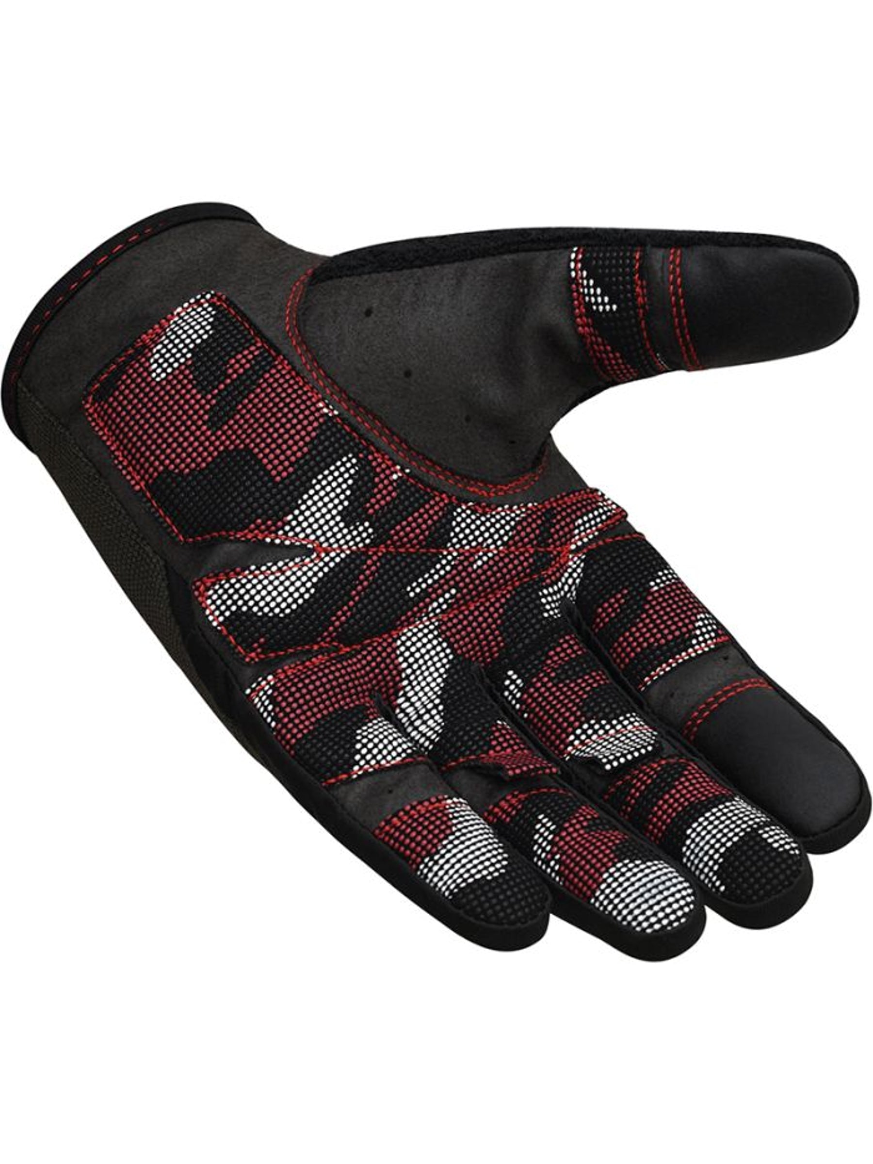 RDX T2 Weightlifting Full Finger Gym Gloves - Red