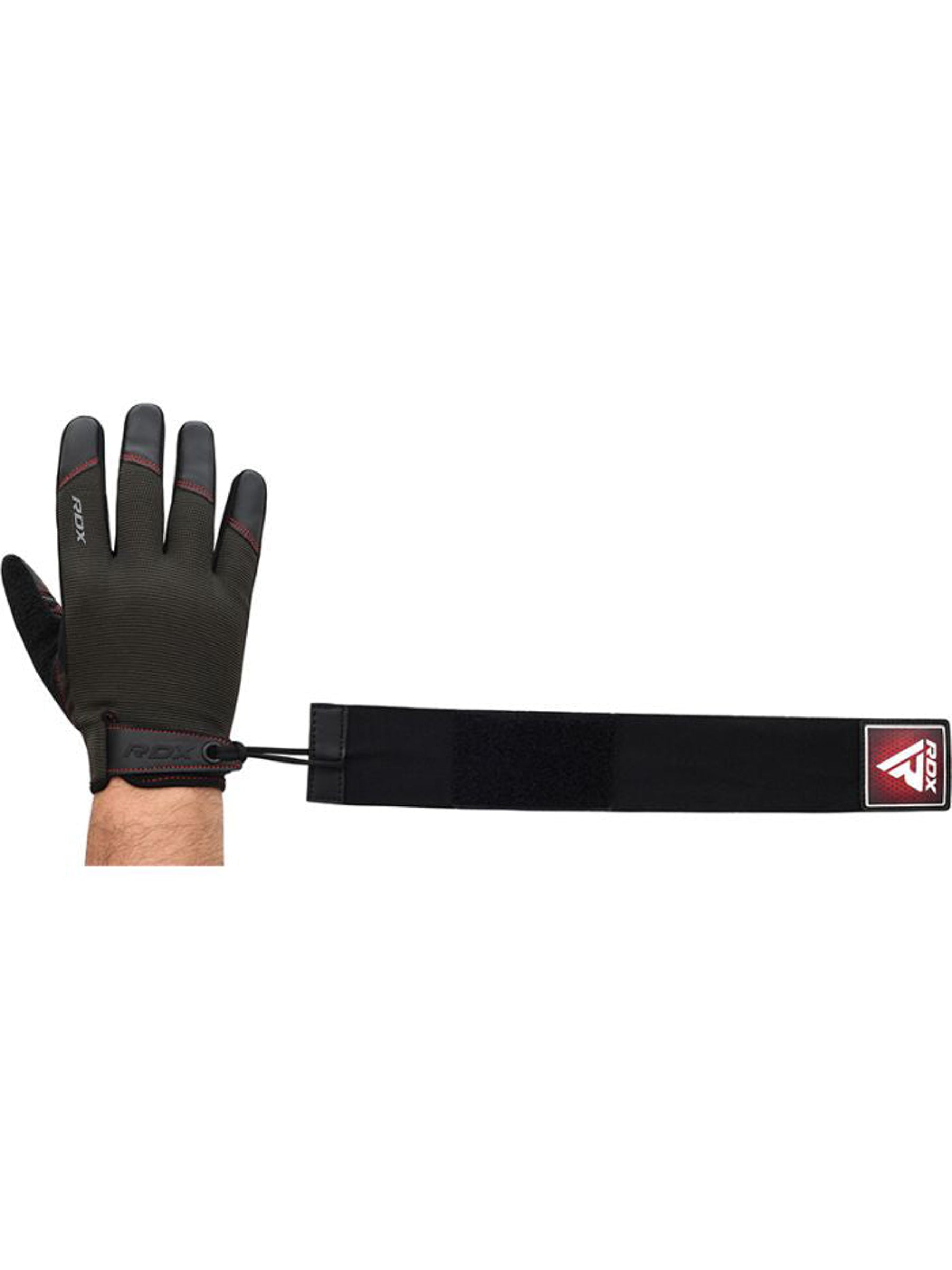 RDX T2 Weightlifting Full Finger Gym Gloves - Red