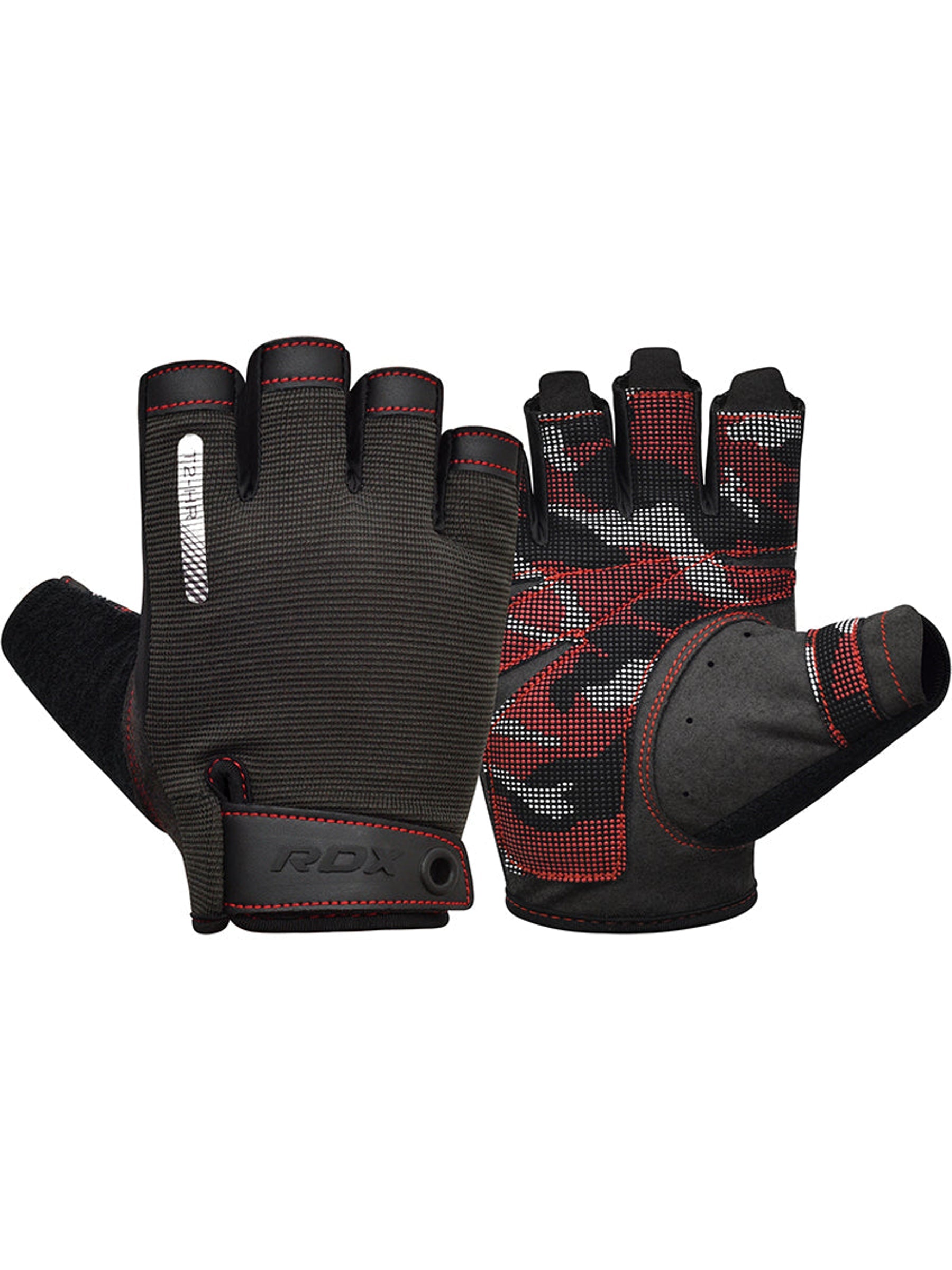 RDX T2 Weightlifting Gloves - Red