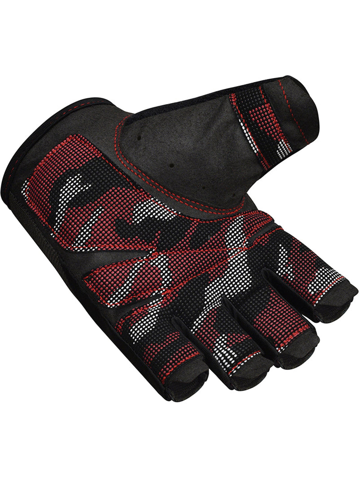 RDX T2 Weightlifting Gloves - Red