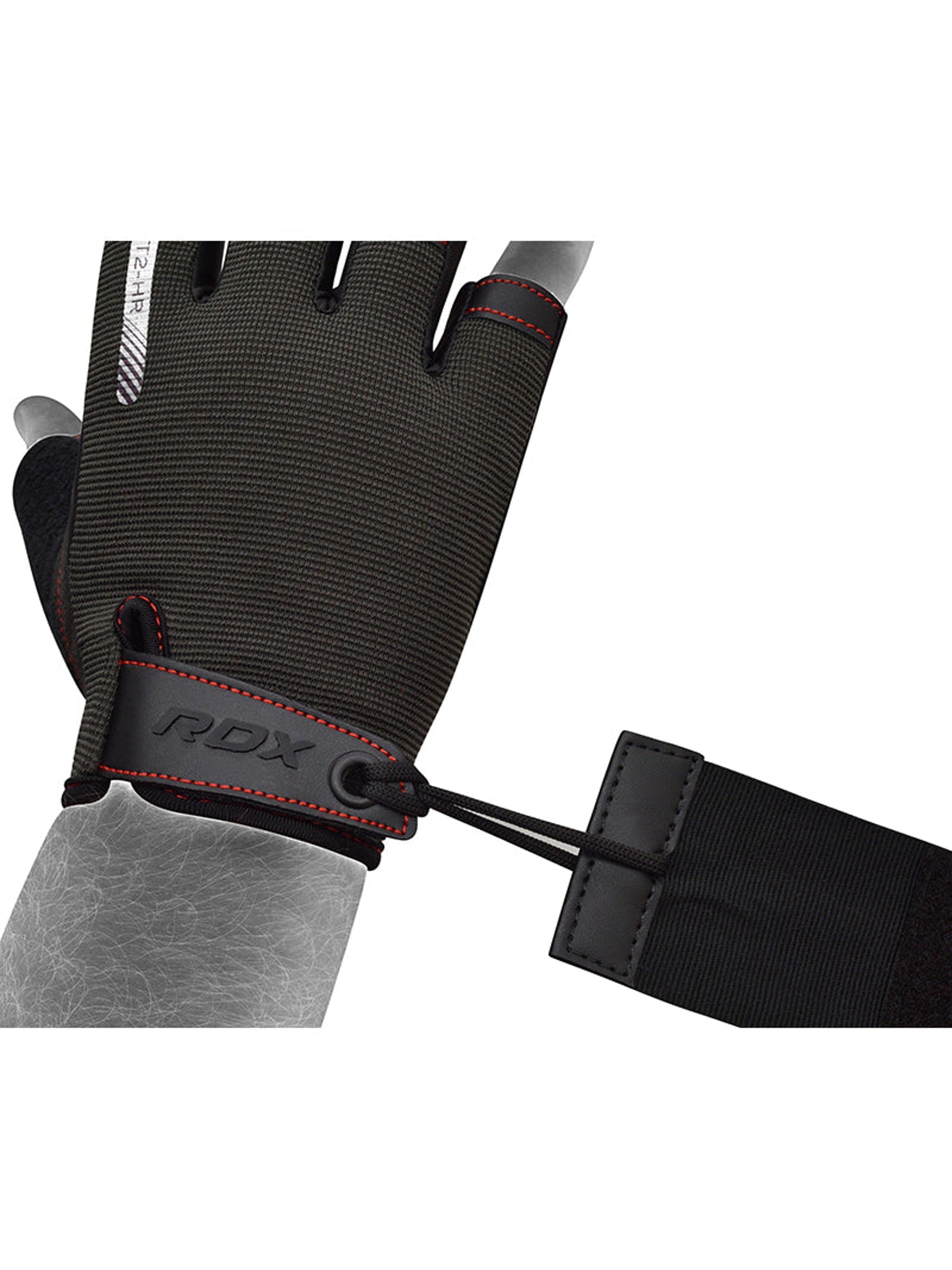 RDX T2 Weightlifting Gloves - Red