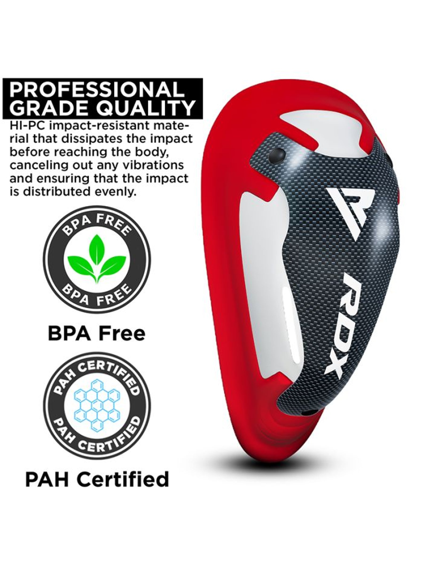 RDX 1N Gel Groin Protection Cup - Red/White