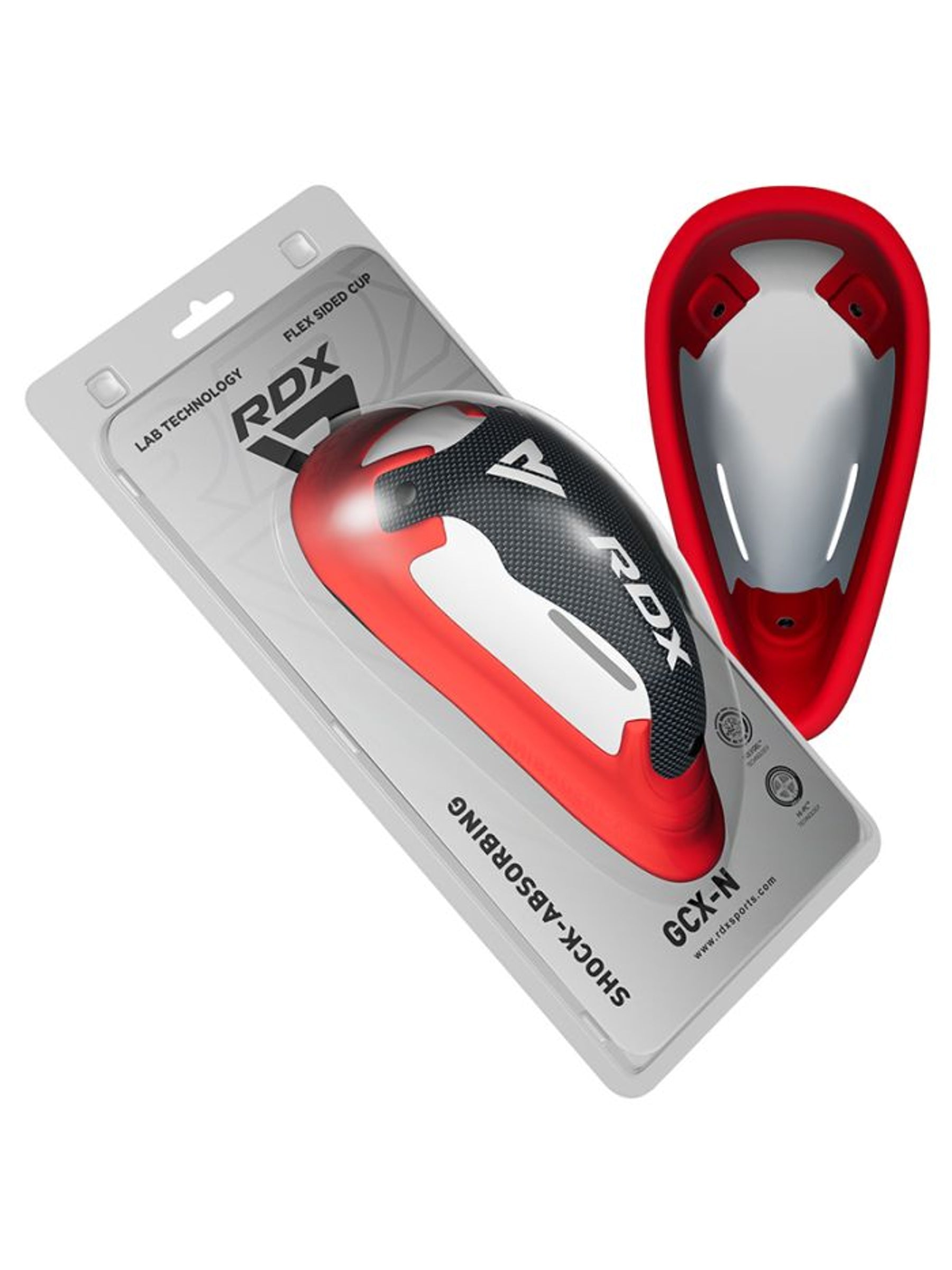 RDX 1N Gel Groin Protection Cup - Red/White
