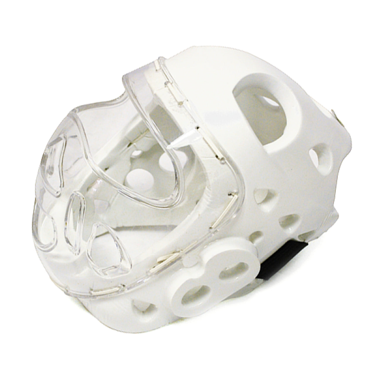 MAG Karate/TKD Foam Headgear with Clear Shield Black