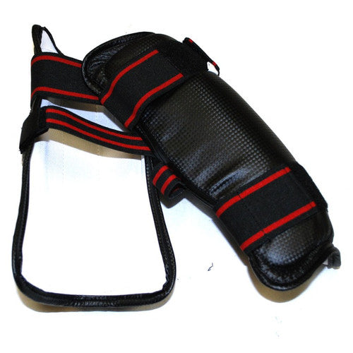 MAG Karate/TKD Vinyl Shin Guards Black, White