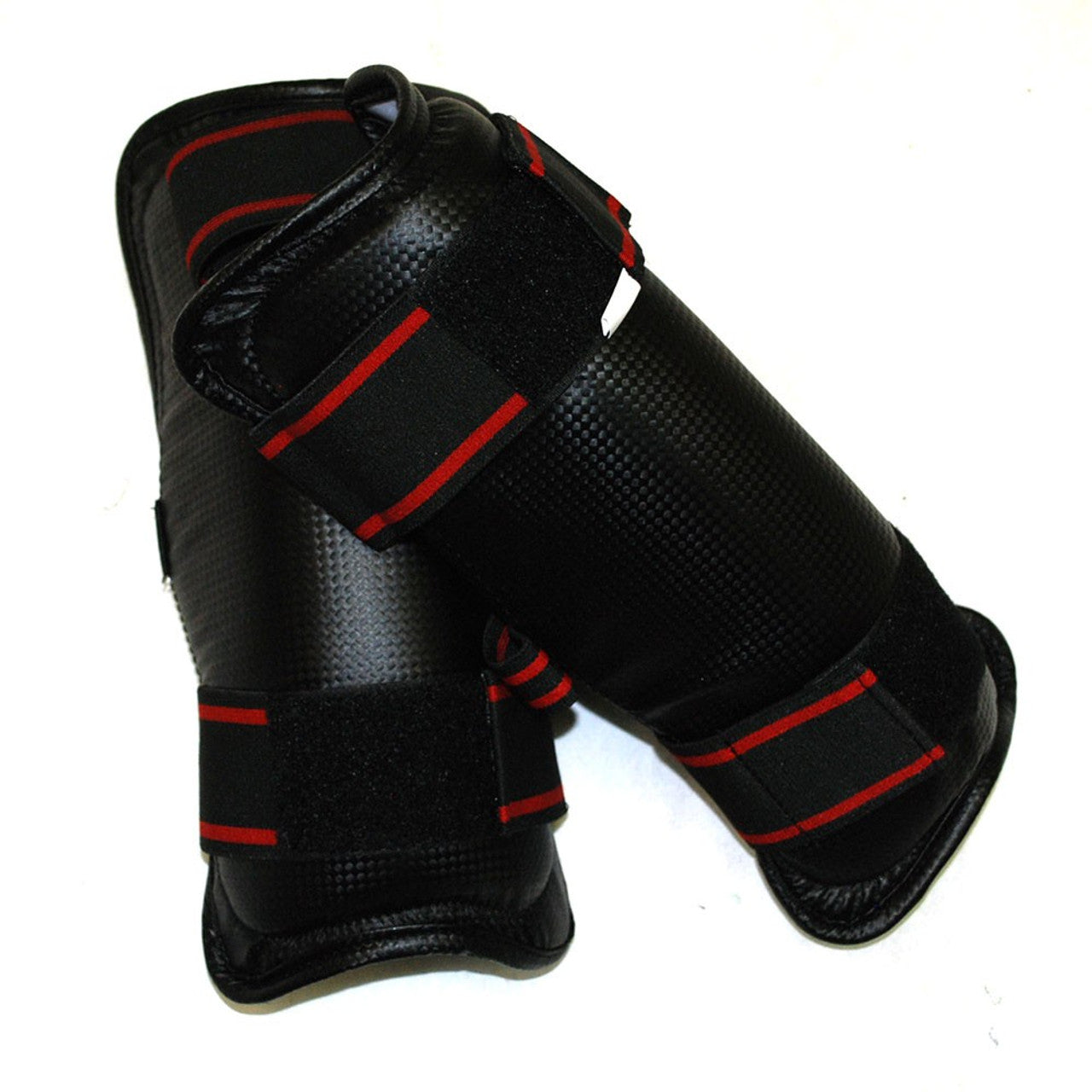 MAG Karate/TKD Vinyl Shin Guards Black, White