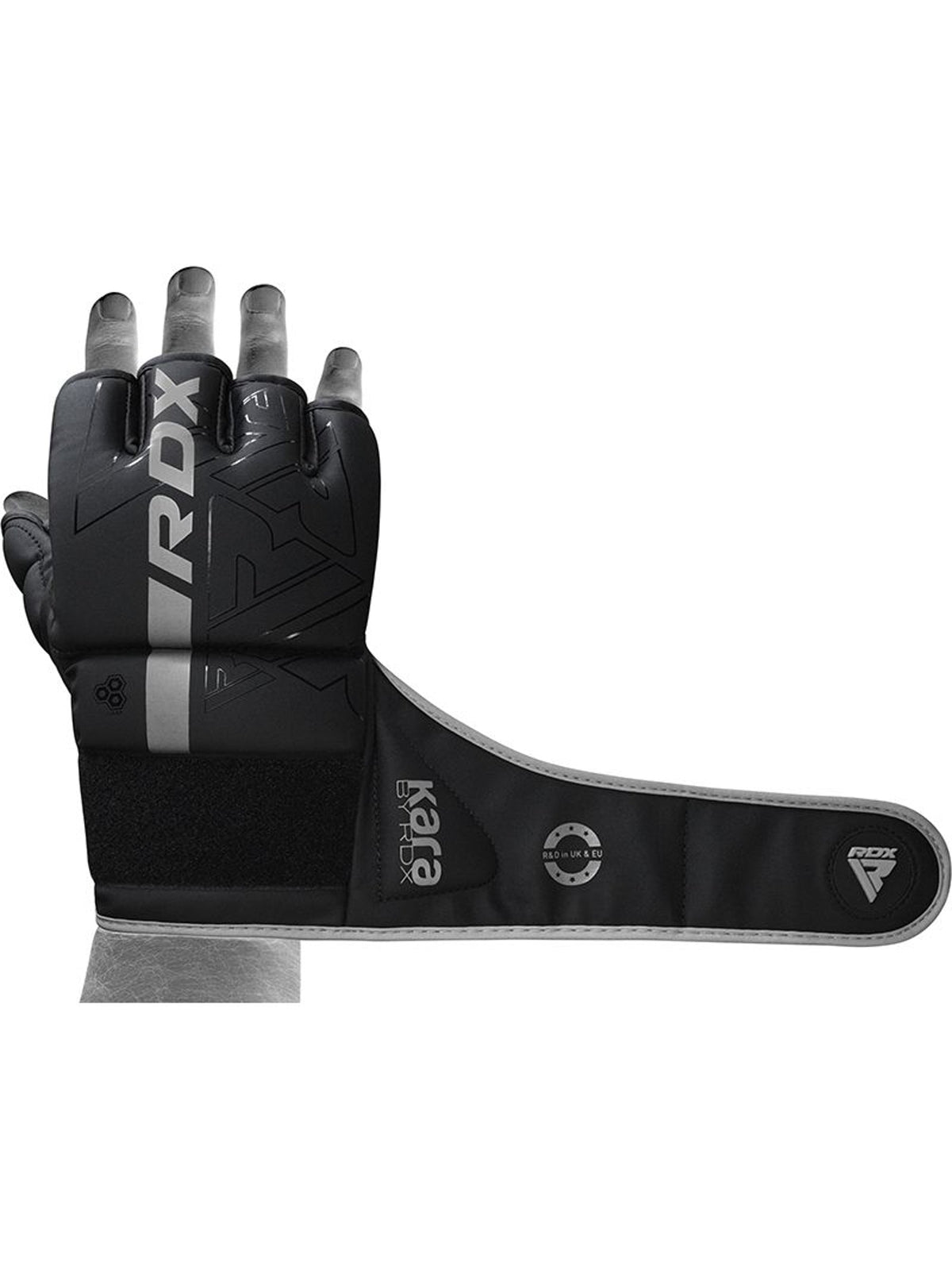 RDX F6 KARA MMA Grappling Gloves - Silver