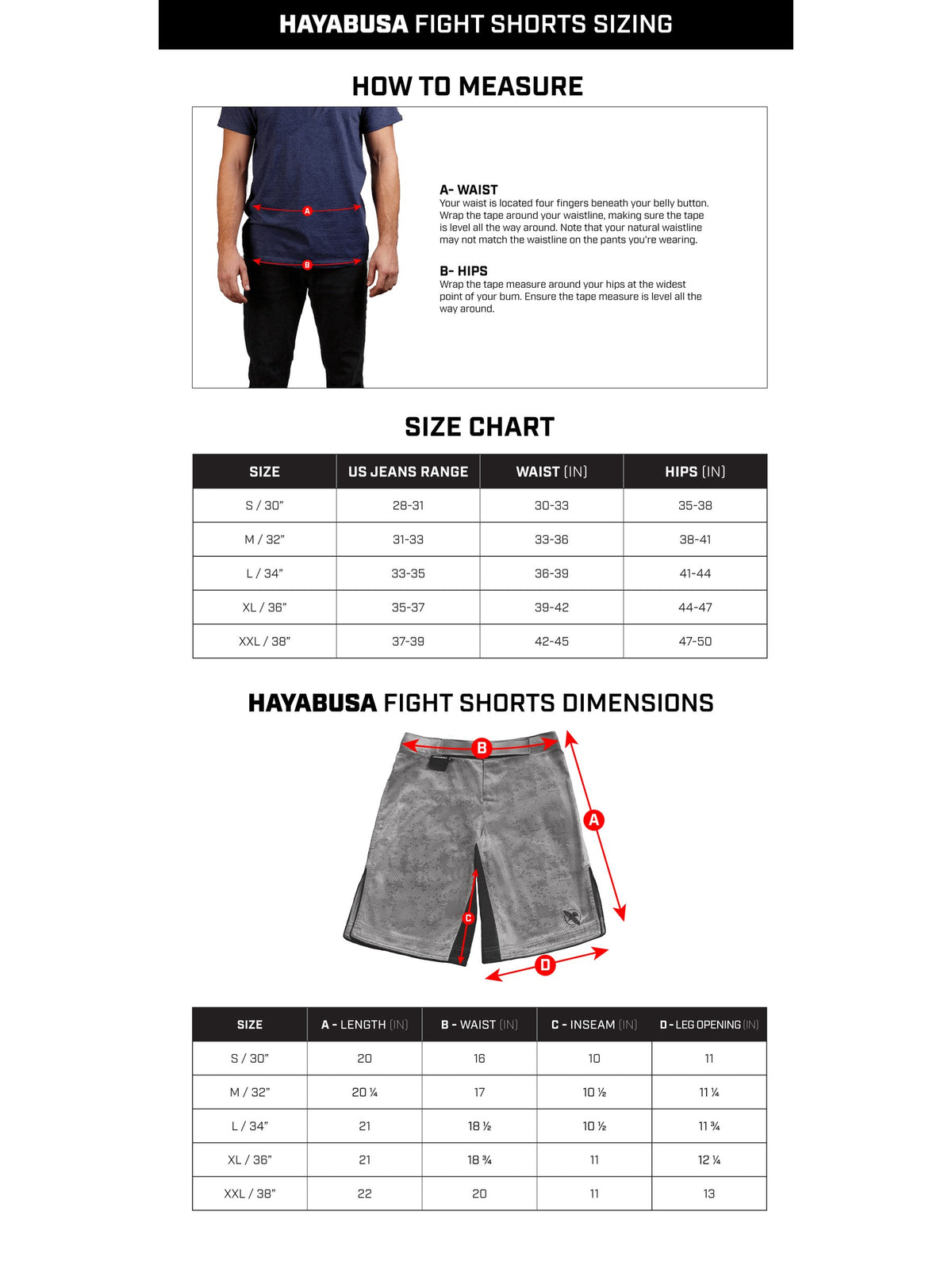 Marvel's Iron Man Fight Shorts, red, size chart