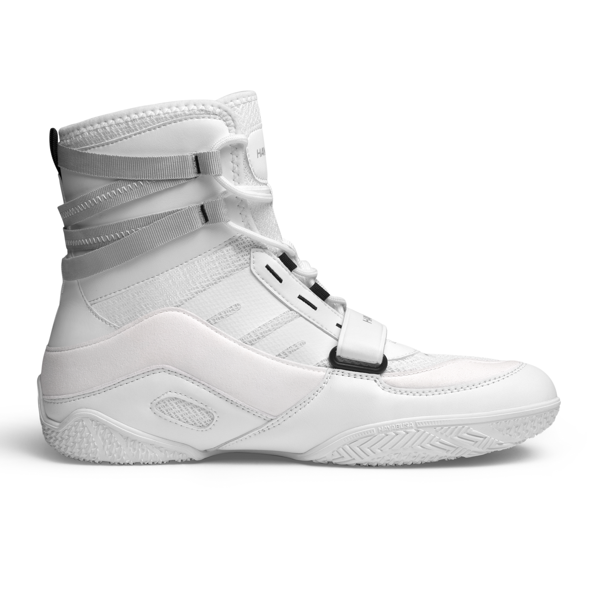 Hayabusa Strike Boxing Shoes - White Side