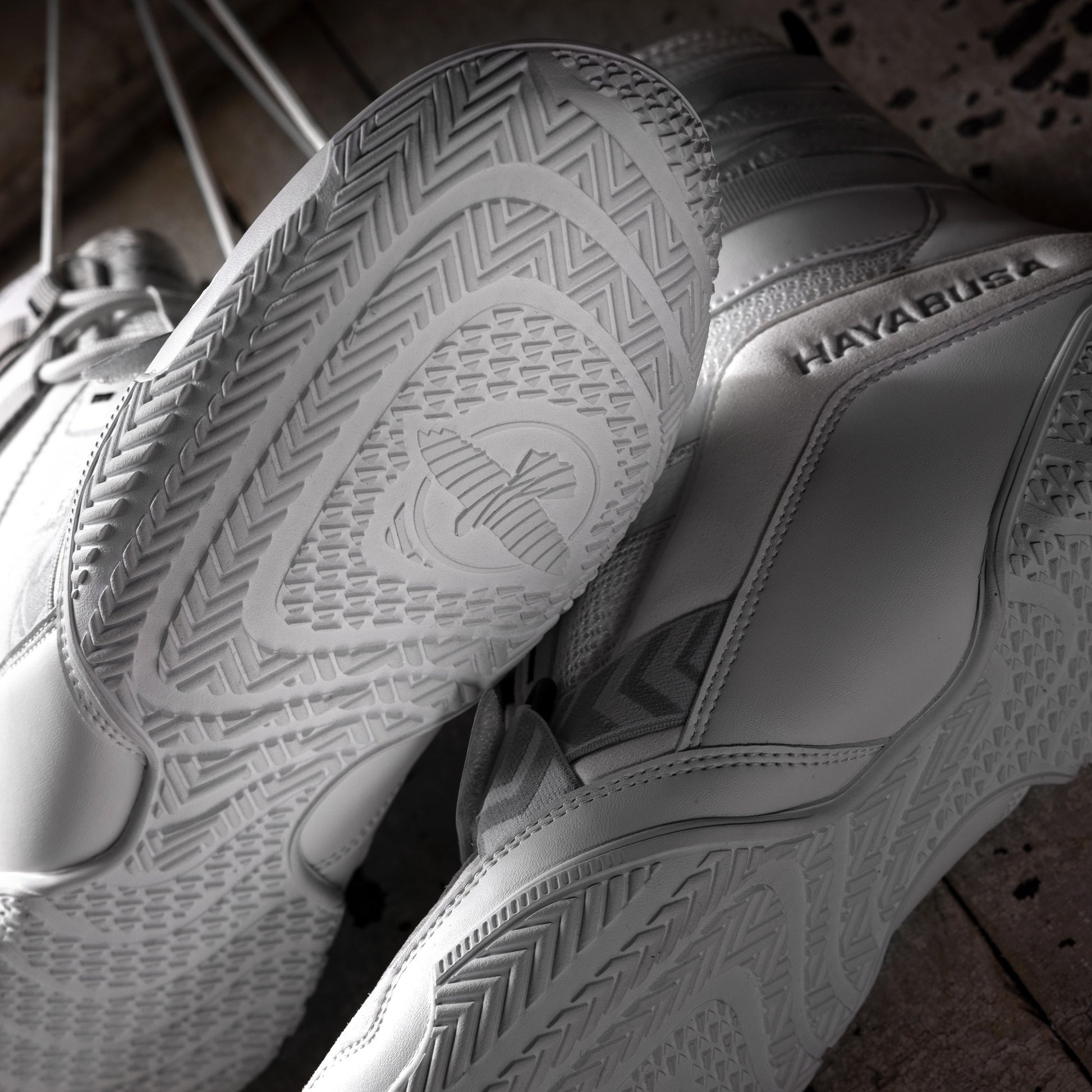 Hayabusa Strike Boxing Shoes - White Lifestyle