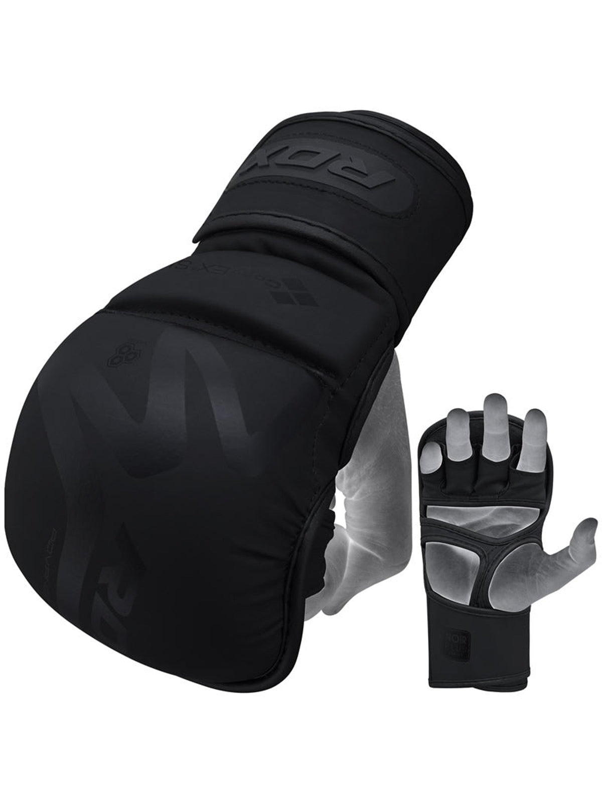 RDX T15 Noir MMA Sparring Gloves - Black