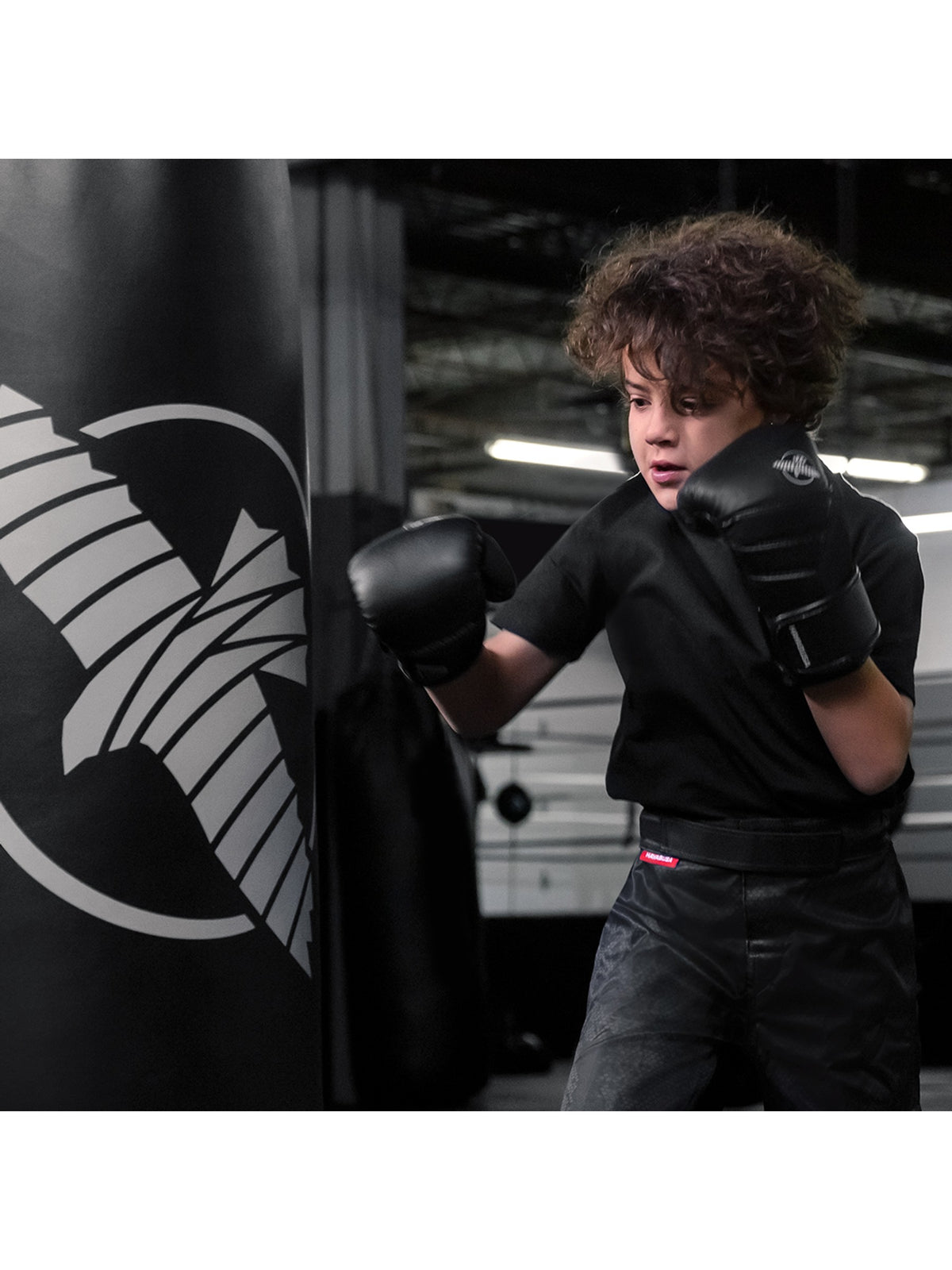 Hayabusa T3 Kids Boxing Gloves, black, image 5