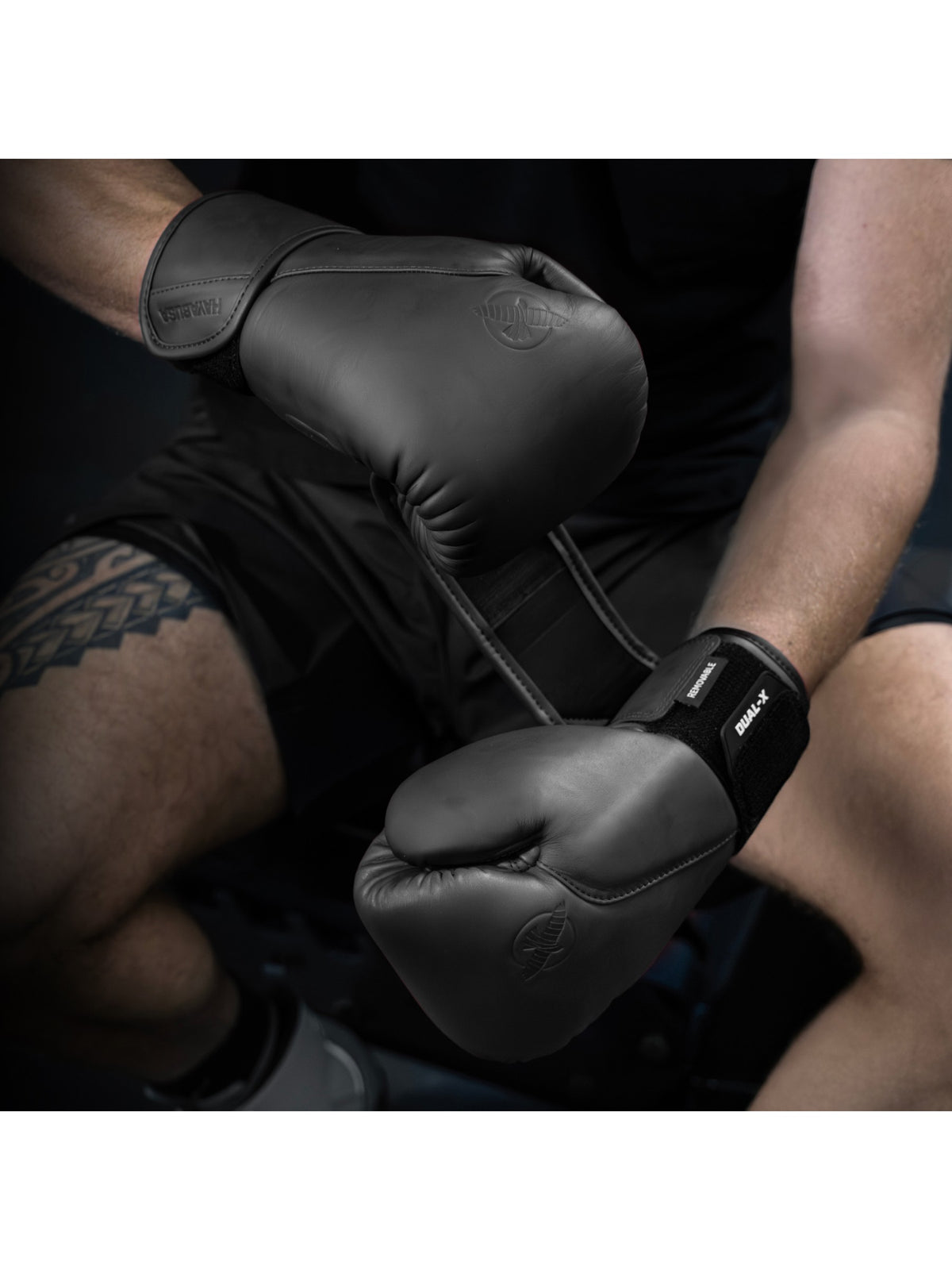 Hayabusa T360 Leather Boxing Gloves, midnight black, image 5