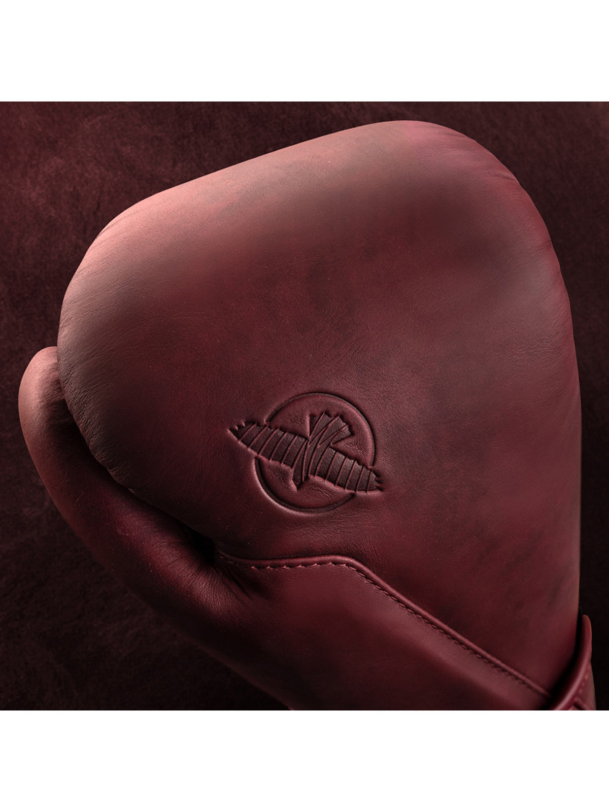 Hayabusa T360 Leather Boxing Gloves, cabernet, image 3