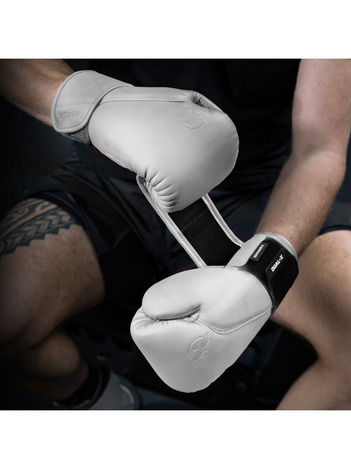 Hayabusa T360 Leather Boxing Gloves, sea smoke, image 5