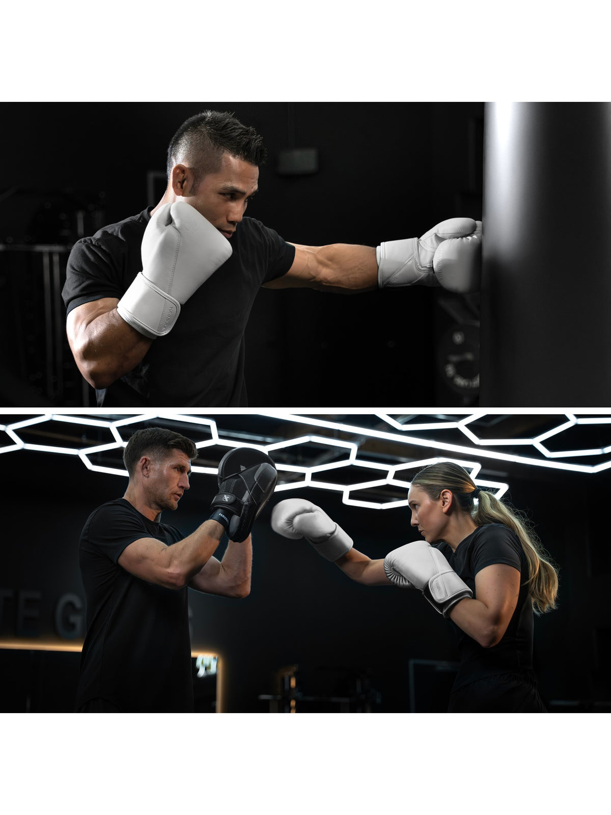 Hayabusa T360 Leather Boxing Gloves, sea smoke, feature graphic