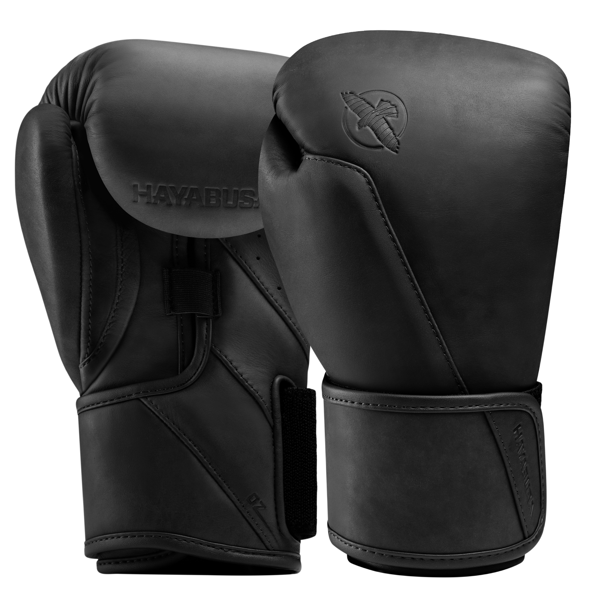 Hayabusa T360 Leather Boxing Gloves - Midnight Black