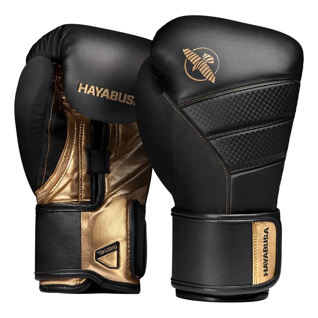 Hayabusa T3 Boxing Gloves - Black/Gold