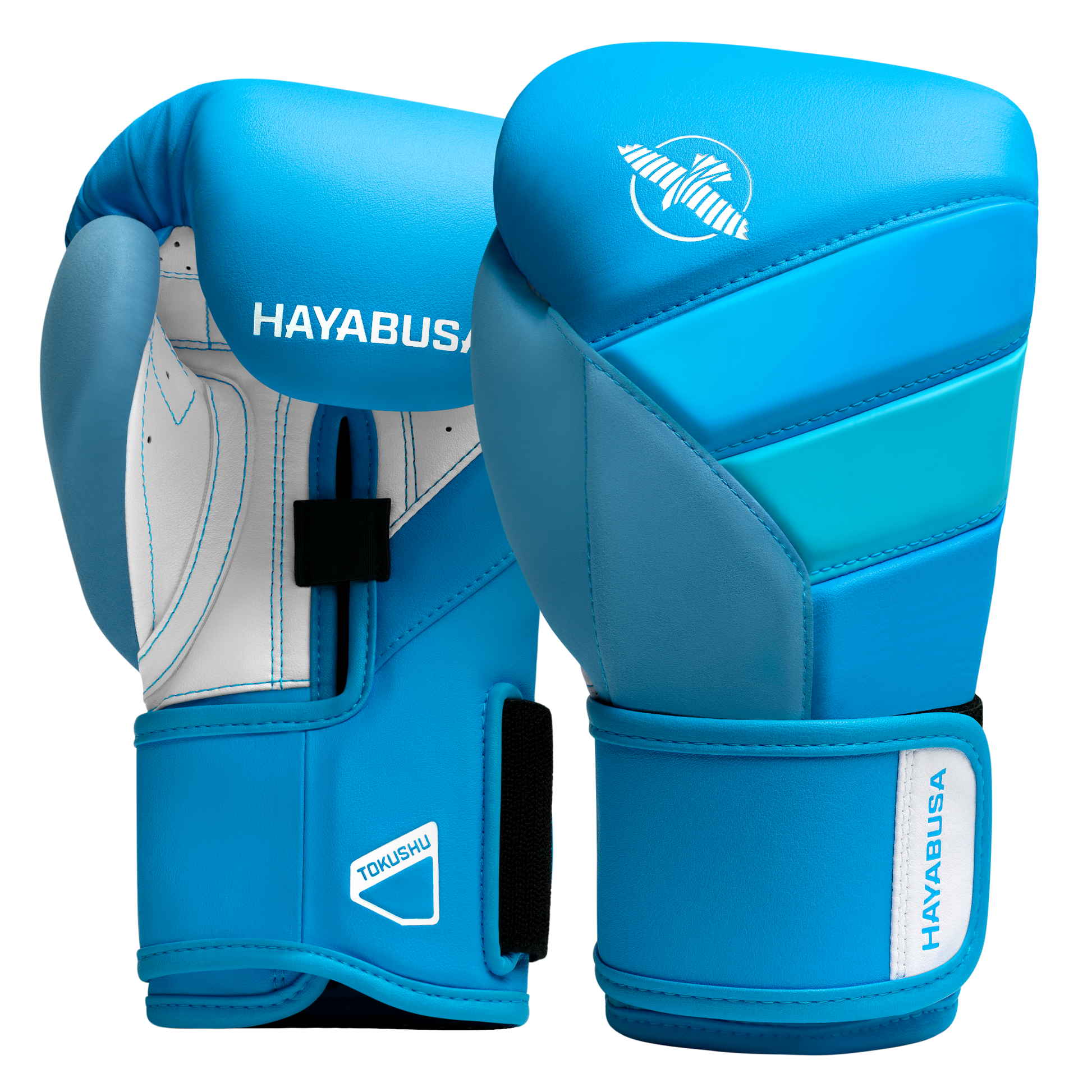 Hayabusa T3 Neon Boxing Gloves - Neon Blue