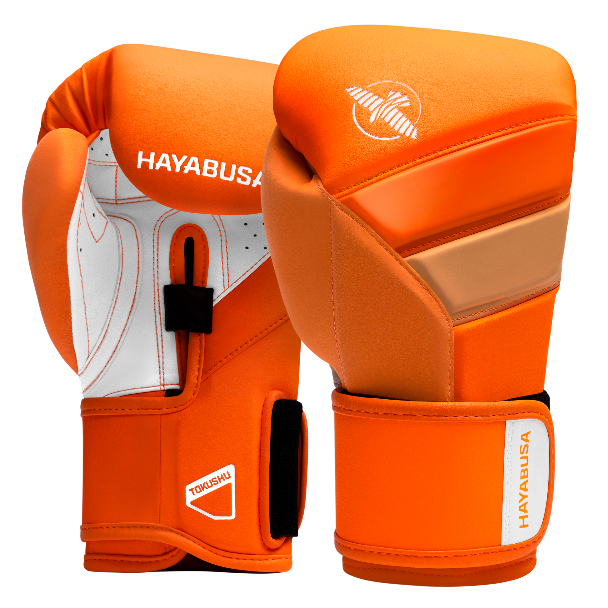 Hayabusa T3 Neon Boxing Gloves - Neon Orange