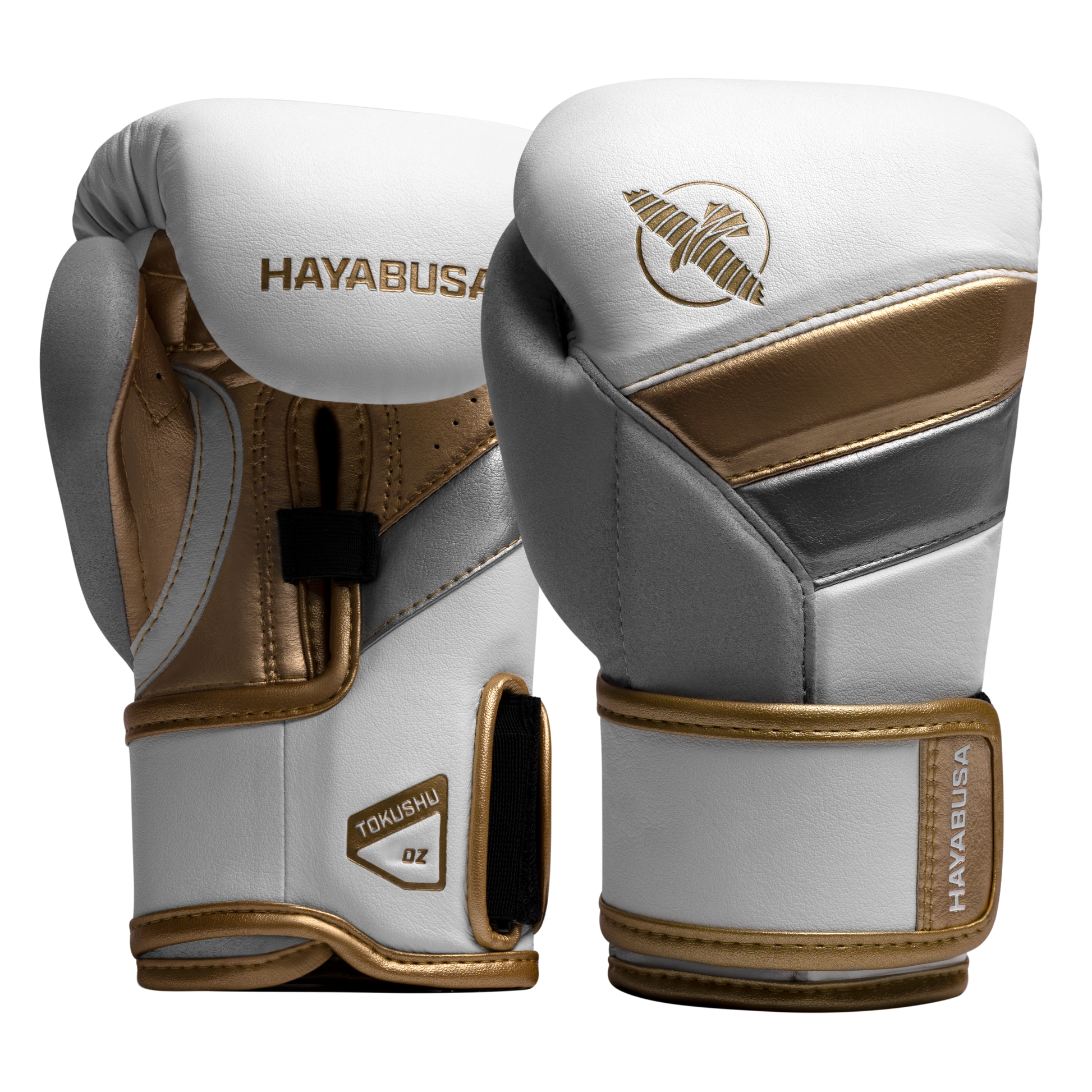 Hayabusa T3 Kids Boxing Gloves - White/Gold