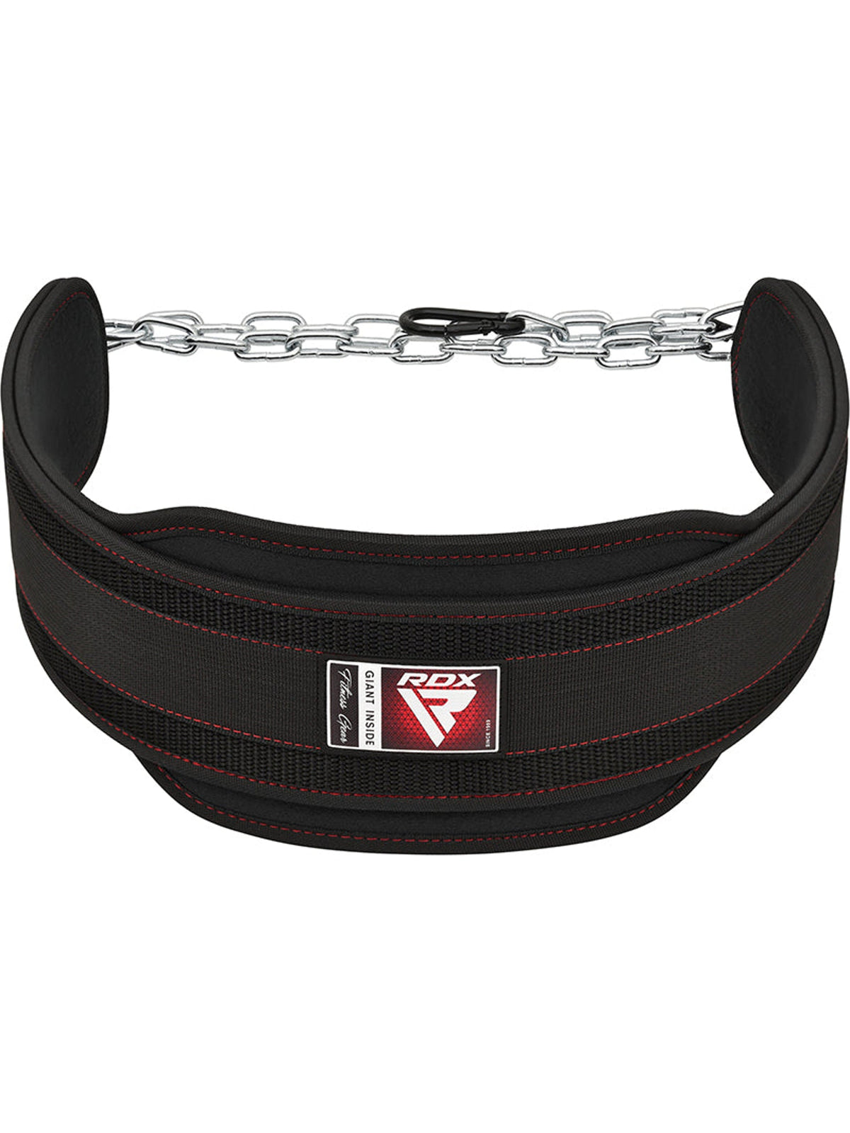 RDX T7 Weight Training Dipping Belt With Chain - Black