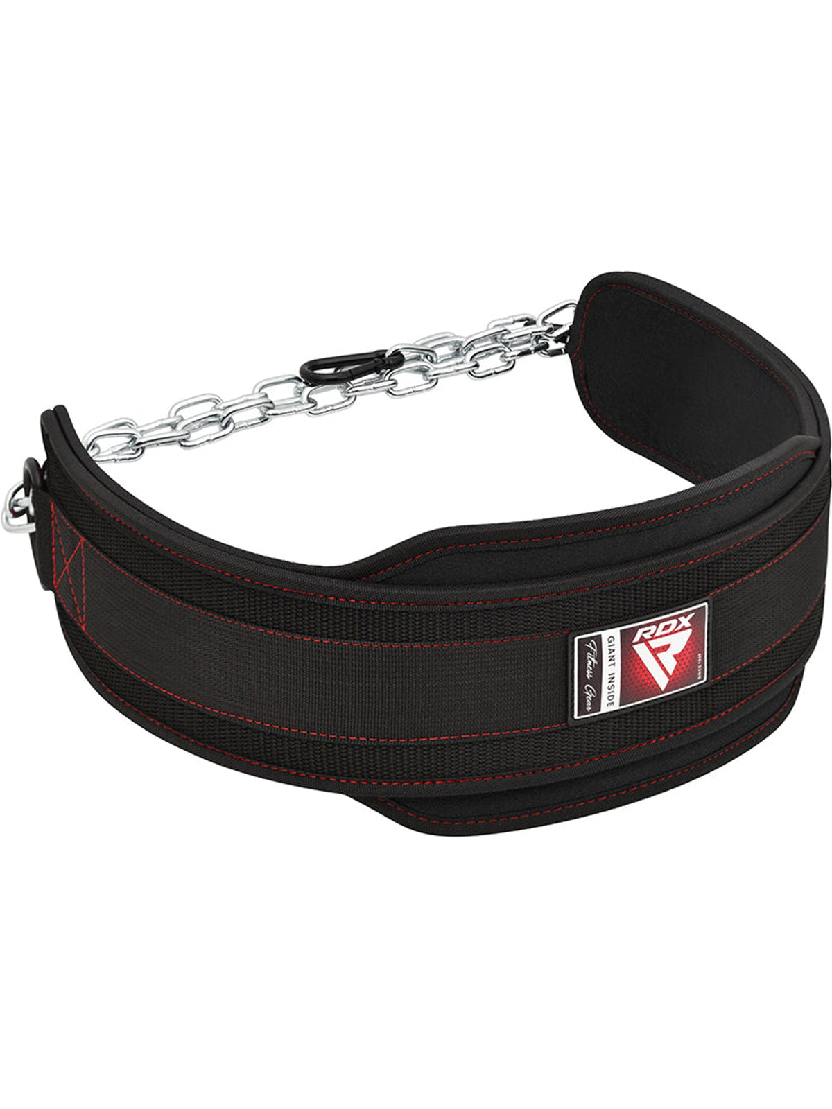 RDX T7 Weight Training Dipping Belt With Chain - Black