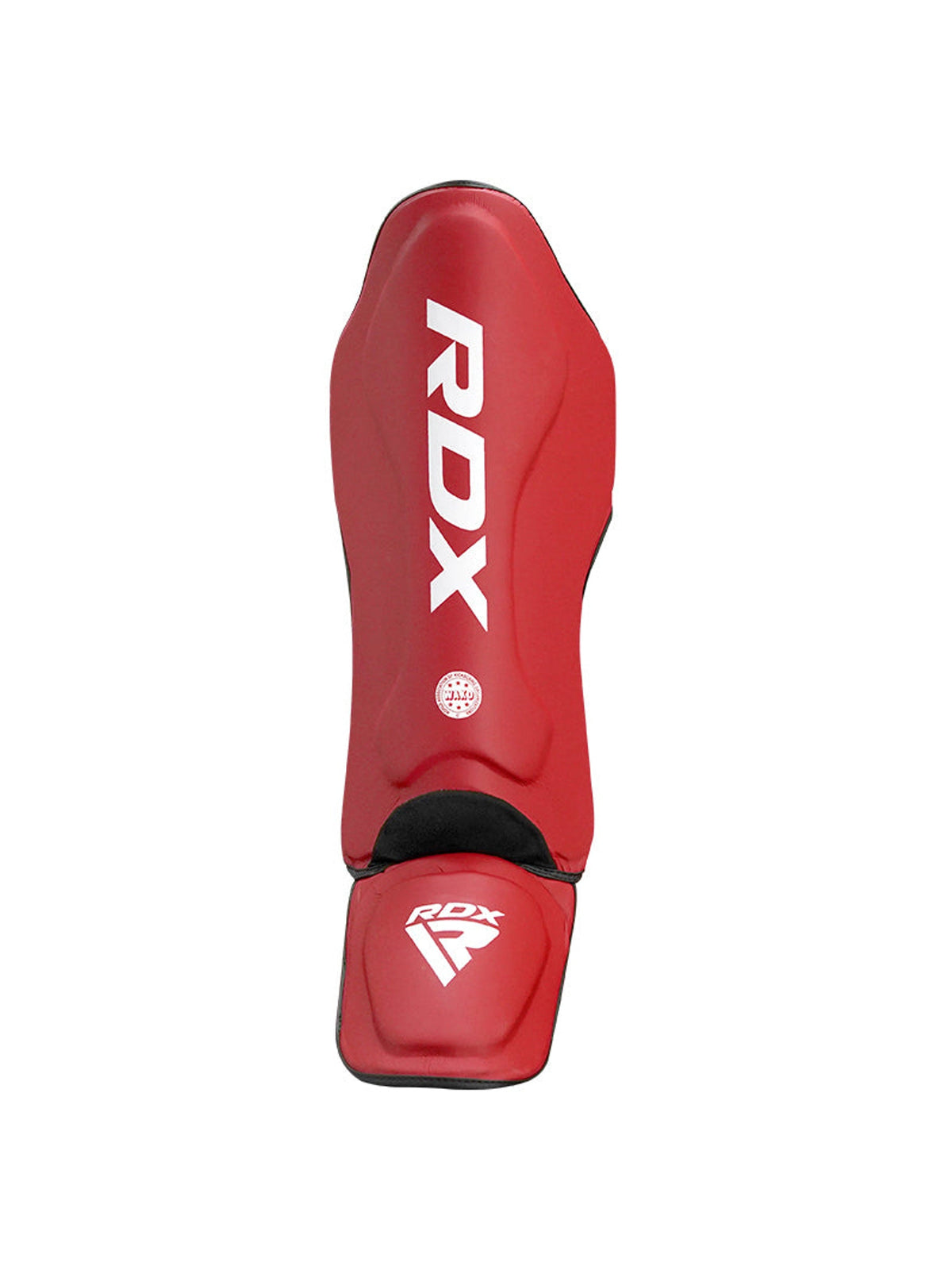 RDX WAKO Shin Instep T1 Super Skin Kickboxing Shin Guards - Red