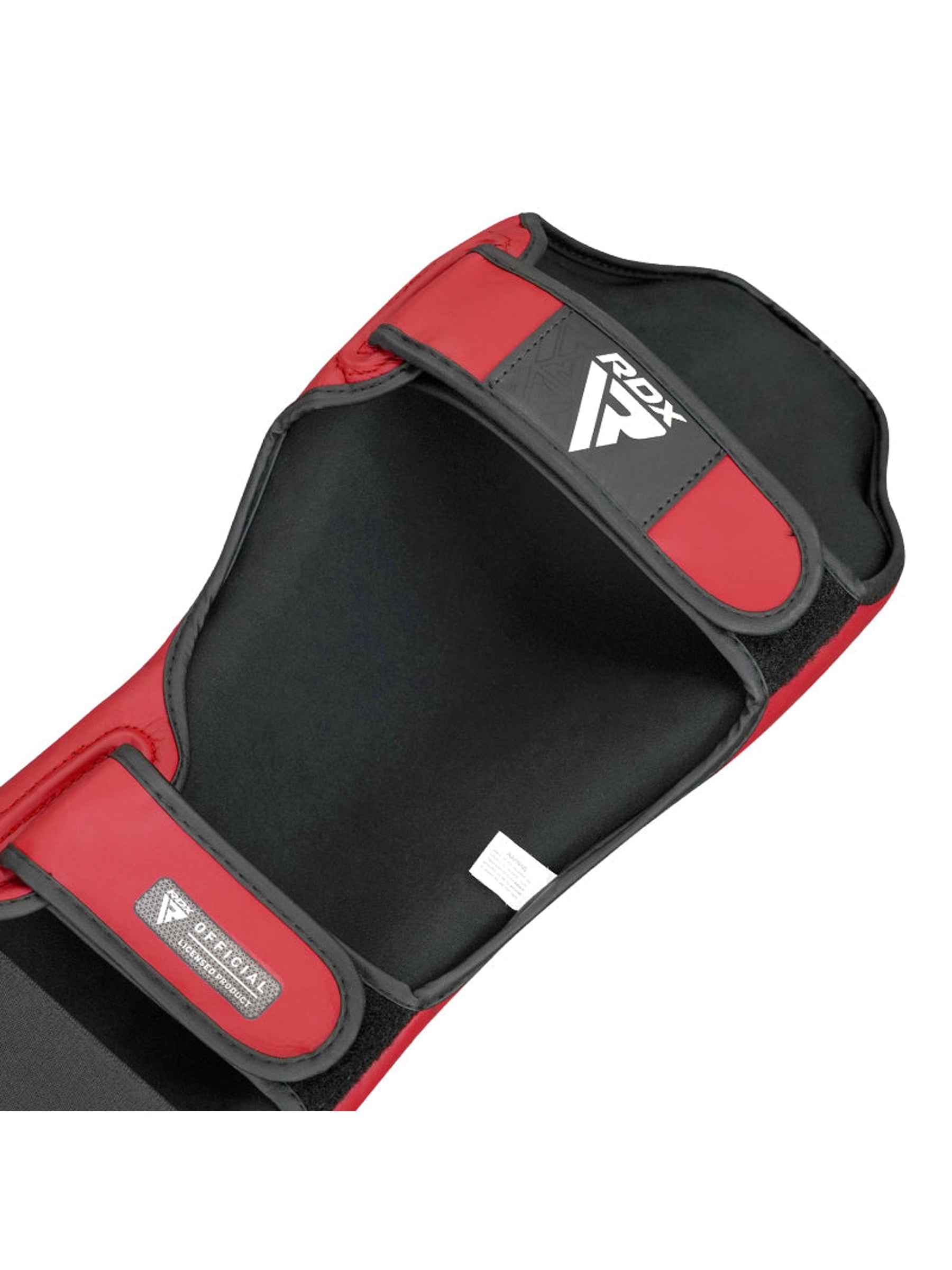 RDX WAKO Shin Instep T1 Super Skin Kickboxing Shin Guards - Red