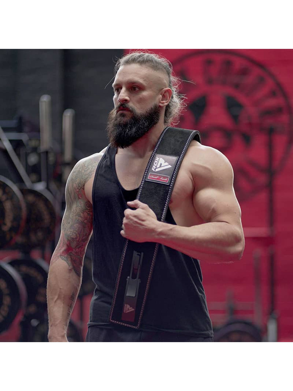 RDX 4 Inch IPL/USPA Approved Powerlifting Leather Gym Belt