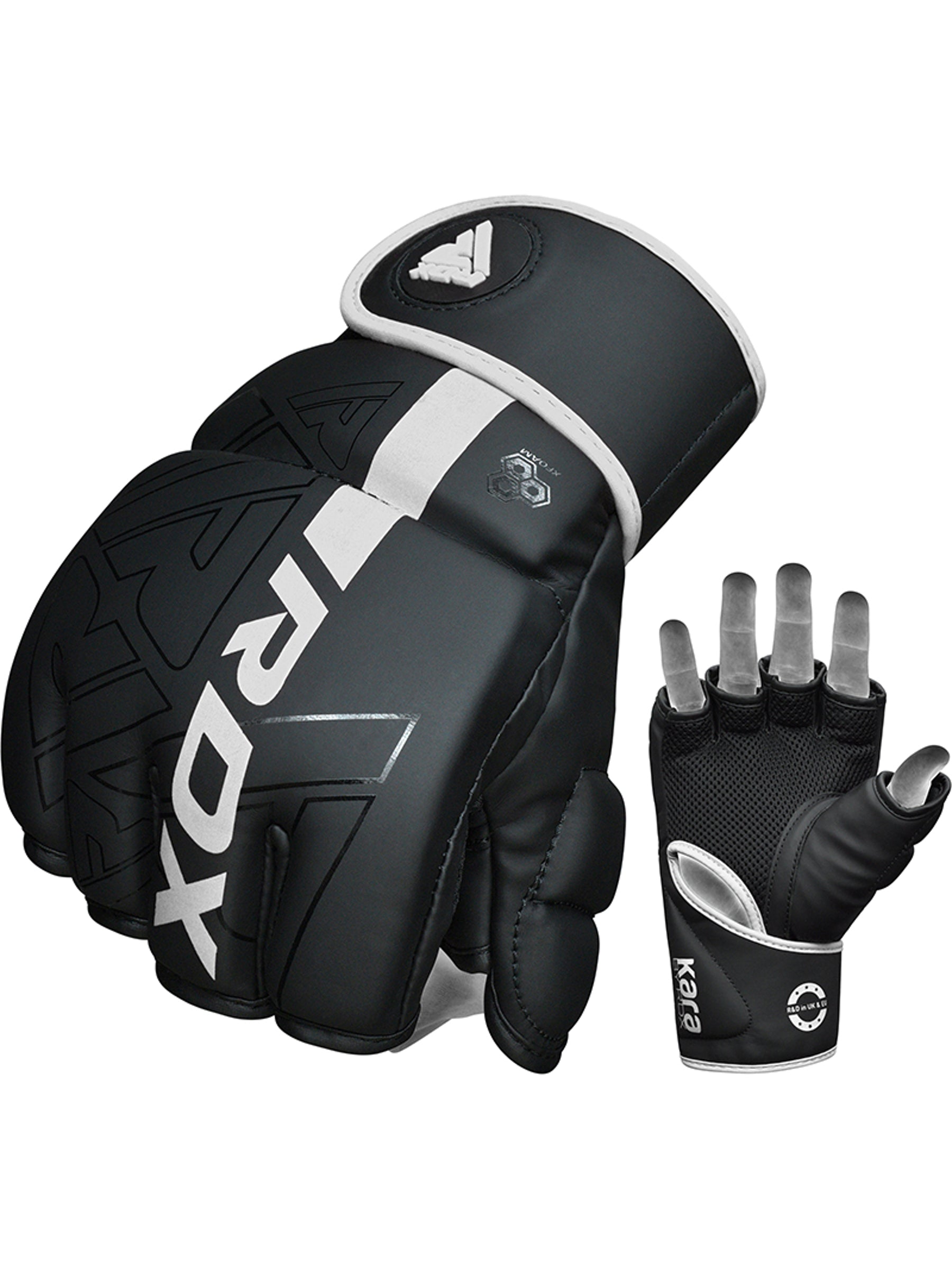 RDX F6 KARA MMA Grappling Gloves - White